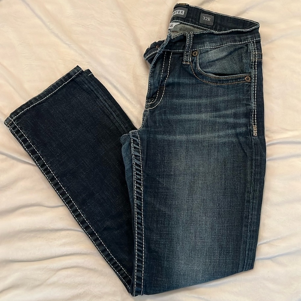 BKE BLUE STRAIGHT LEG JEANS